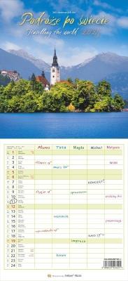 Kalendarz 2025 Podróże po świecie. Wydawca: Parma Press. SmakLiter.pl Opakowanie Kalendarz 2025 Podróże po świecie