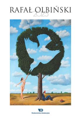 Okładka książki Kalendarz 2025 Rafał Olbiński ścienny