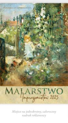 Okładka książki Kalendarz 2025 Reklamowy Malarstwo impresjonistów