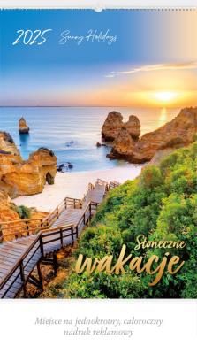 Okładka książki Kalendarz 2025 Reklamowy Słoneczne wakacje
