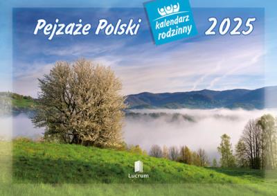 Okładka książki Kalendarz 2025 Rodzinny Pejzaże Polski