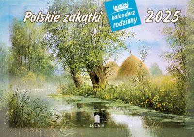 Okładka książki Kalendarz 2025 Rodzinny Polskie Zakątki