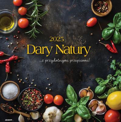 Okładka książki Kalendarz 2025 ścienny albumowy Dary natury