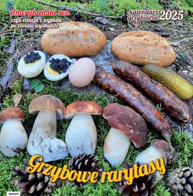 Okładka książki Kalendarz 2025 ścienny albumowy Grzybiarza