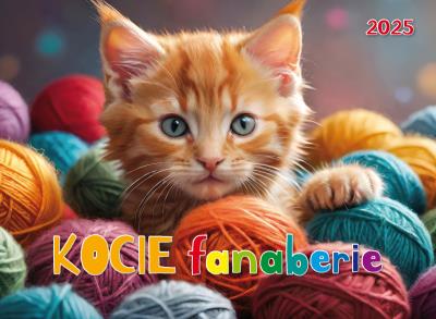 Okładka książki Kalendarz 2025 ścienny albumowy Kocie Fanaberie