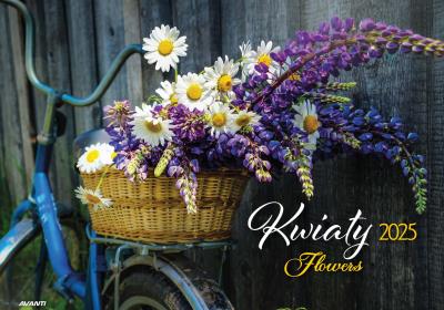 Opakowanie Kalendarz 2025 ścienny albumowy Kwiaty