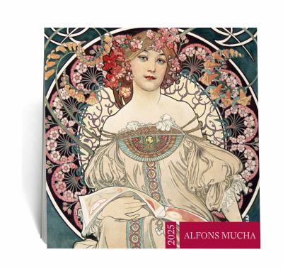 Kalendarz 2025 ścienny Alfons Mucha. Wydawca: Eurograf BIS kalendarze. SmakLiter.pl Opakowanie Kalendarz 2025 ścienny Alfons Mucha