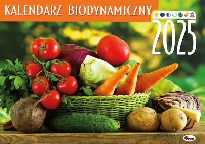 Kalendarz 2025 ścienny Biodynamiczny. Wydawca: AWM kalendarze. SmakLiter.pl Opakowanie Kalendarz 2025 ścienny Biodynamiczny