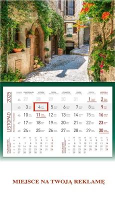 Opakowanie Kalendarz 2025 ścienny jednodzielny Toskania
