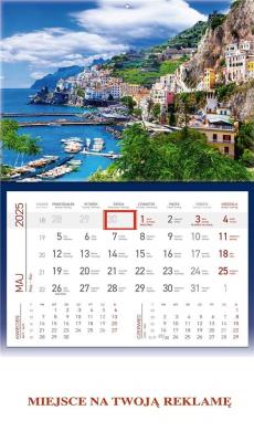 Opakowanie Kalendarz 2025 ścienny jednodzielny Wybrzeże...