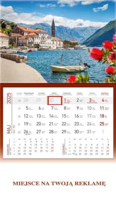 Opakowanie Kalendarz 2025 ścienny jednodzielny Zatoka