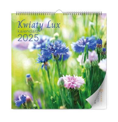 Opakowanie Kalendarz 2025 ścienny Kwiaty LUX