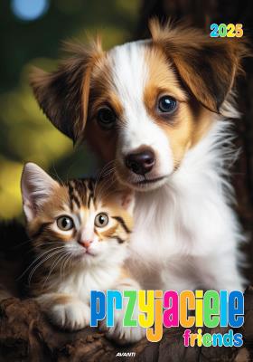 Okładka książki Kalendarz 2025 ścienny Przyjaciele