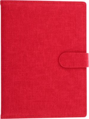 Opakowanie Kalendarz 2025 Sztruks A5 tygodniowy z zapięciem czerwony