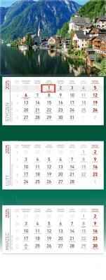 Opakowanie Kalendarz 2025 Trójdzielny Górskie jezioro