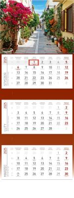 Opakowanie Kalendarz 2025 Trójdzielny Grecja