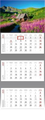 Opakowanie Kalendarz 2025 Trójdzielny Hala Gąsienicowa