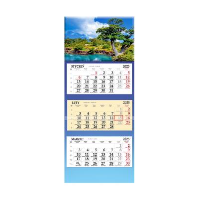 Opakowanie Kalendarz 2025 trójdzielny Jeziorko SB6-10