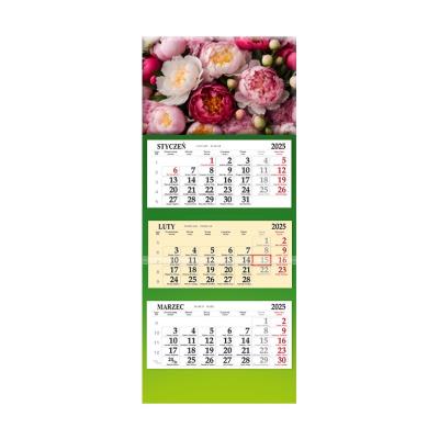Opakowanie Kalendarz 2025 trójdzielny Kwiaty SB6-3