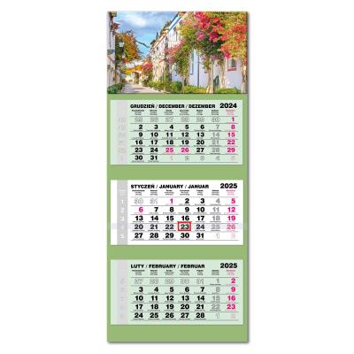 Opakowanie Kalendarz 2025 trójdzielny LUX gł. wypukły Kanary