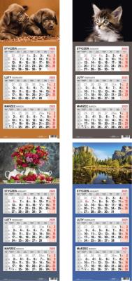 Opakowanie Kalendarz 2025 Trójdzielny MIX