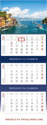 Opakowanie Kalendarz 2025 Trójdzielny Morze