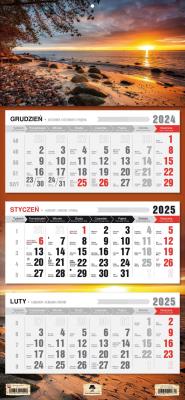 Kalendarz 2025 Trójdzielny płaska główka Orłowo. Autor: Pan Kalendarzyk. SmakLiter.pl Okładka książki Kalendarz 2025 Trójdzielny płaska główka Orłowo