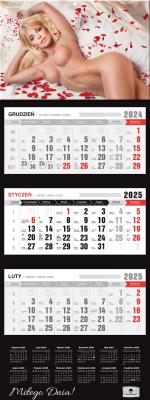 Kalendarz 2025 Trójdzielny Premium Pretty Women. Autor: Pan Kalendarzyk. SmakLiter.pl Okładka książki Kalendarz 2025 Trójdzielny Premium Pretty Women