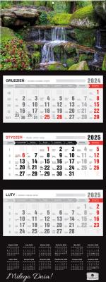 Kalendarz 2025 Trójdzielny Premium Zen. Autor: Pan Kalendarzyk. SmakLiter.pl Okładka książki Kalendarz 2025 Trójdzielny Premium Zen