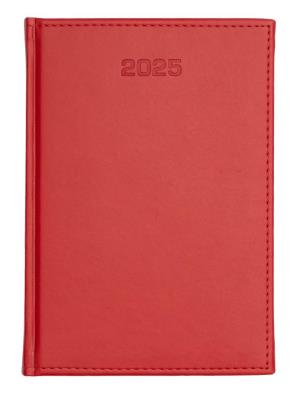 Kalendarz 2025 tygodniowy A4 Vivella czerwony. Wydawca: ANIEW. SmakLiter.pl Opakowanie Kalendarz 2025 tygodniowy A4 Vivella czerwony