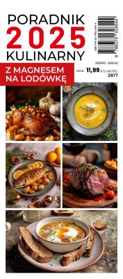 Kalendarz 2025 Tygodniowy Kulinarny z magnesem. Wydawca: O-press. SmakLiter.pl Opakowanie Kalendarz 2025 Tygodniowy Kulinarny z magnesem