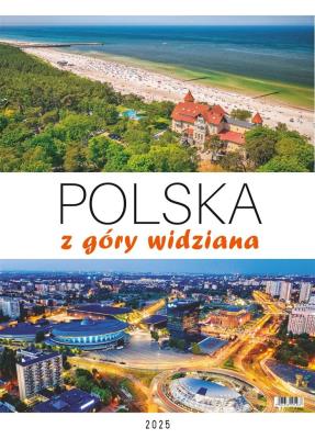 Opakowanie Kalendarz 2025 wieloplanszowy Polska z góry