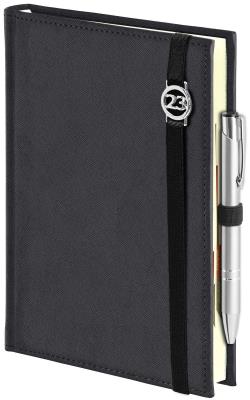 Opakowanie Kalendarz A4D Cross z gumką z ażurową datą czarny