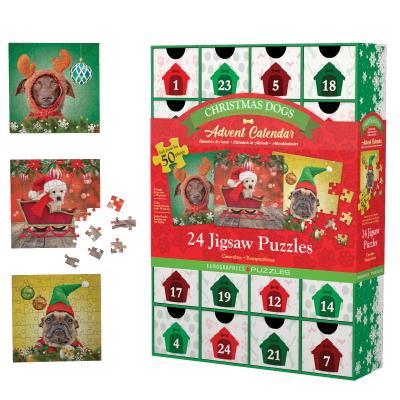 Kalendarz adwentowy 2022 puzzle Christmas Dogs 8924-5738. Wydawca: Eurographics. SmakLiter.pl Opakowanie Kalendarz adwentowy 2022 puzzle Christmas Dogs 8924-5738