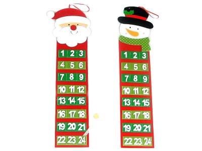 Opakowanie Kalendarz adwentowy filcowy do zawieszenia MIX