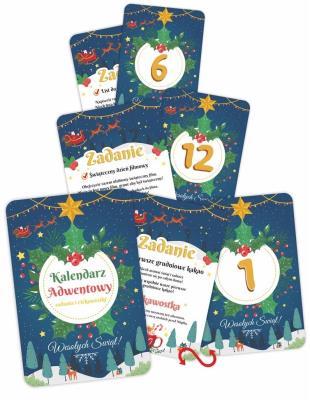 Opakowanie Kalendarz adwentowy. Zadania i ciekawostki 25 kart