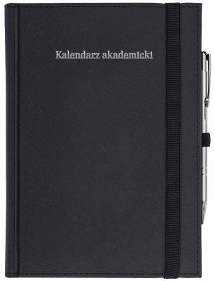 Okładka książki Kalendarz akademicki A5 tyg Cross z gumką czarny
