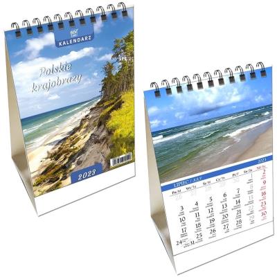 Opakowanie Kalendarz biurkowy 2023 pion mały Krajobrazy