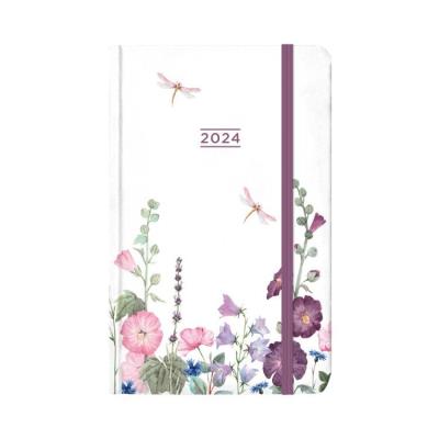 Opakowanie Kalendarz kieszonkowy 2024 Kwiaty z ważką ALBI