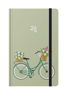 Kalendarz kieszonkowy 2025 T Rower z kwiatami ALBI. Wydawca: Albi. SmakLiter.pl Opakowanie Kalendarz kieszonkowy 2025 T Rower z kwiatami ALBI