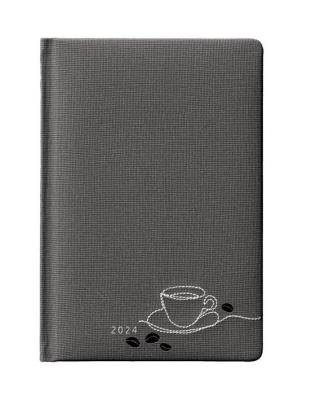 Opakowanie Kalendarz książkowy 2024 A5 dzienny haft szary