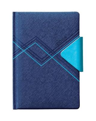 Opakowanie Kalendarz książkowy 2024 A5 dzienny magnes nieb.