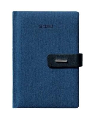 Opakowanie Kalendarz książkowy 2024 A5 dzienny magnes nieb.