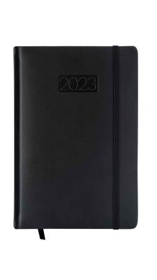 Opakowanie Kalendarz Lux z gumką A5 tygodniowy brązowy V5