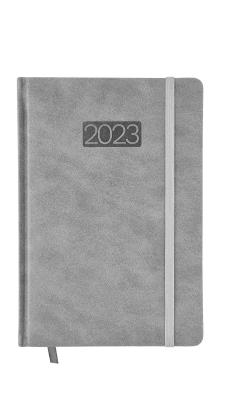 Opakowanie Kalendarz Lux z gumką A5 tygodniowy szary V4