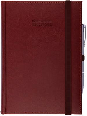 Okładka książki Kalendarz naucz. 2024/2025 A5 D gumka brąz