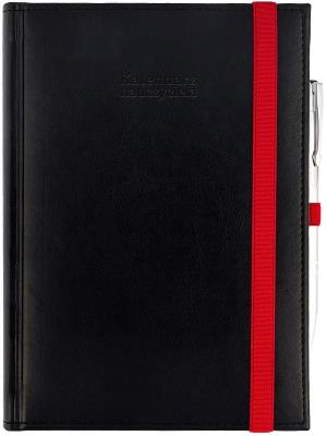 Okładka książki Kalendarz naucz. 2024/2025 A5 D gumka czarny