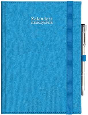 Okładka książki Kalendarz naucz. 2024/2025 A5 tyg. gumka niebieski
