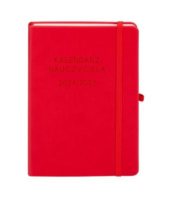 Okładka książki Kalendarz Nauczyciela 2024/2025 A5 TDW  czerwony