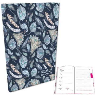 Opakowanie Kalendarz nauczyciela 2024/2025 A5 tygodniowy Kwiaty Boho